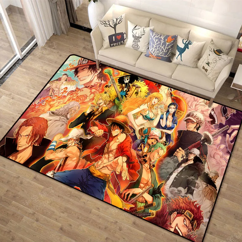 Большой размер one piece Team Luffy Chopper Dream, ковер для пола, коврик для спальни, нескользящий коврик, мультяшный аниме, подарок