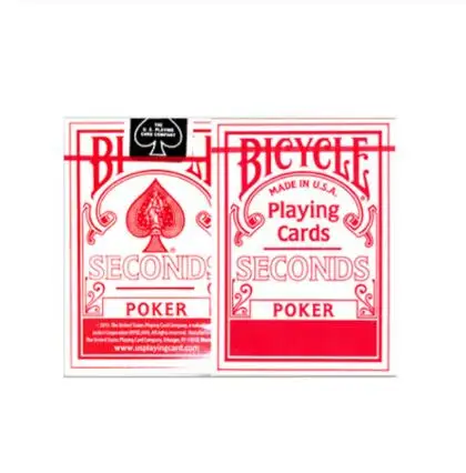 Красный New Seconds 1 PCS Blue/Red Poker Playing Cards Rider Back Standard Decks Cards - Цвет: Красный
