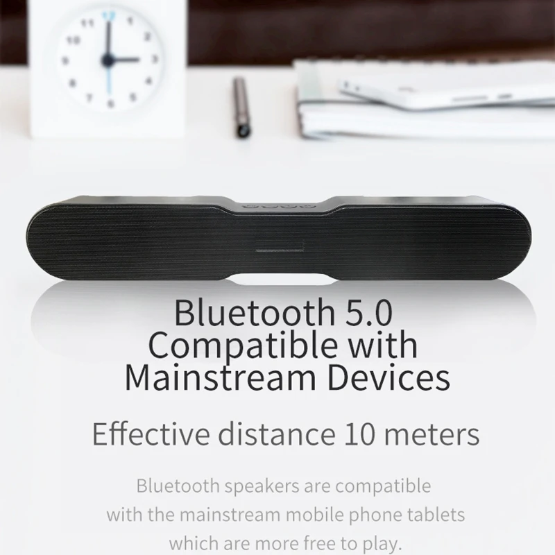 Bluetooth 5,0 Саундбар беспроводные колонки для домашнего кинотеатра объемный стерео 1500 мАч 10 Вт для ТВ/ПК/телефона