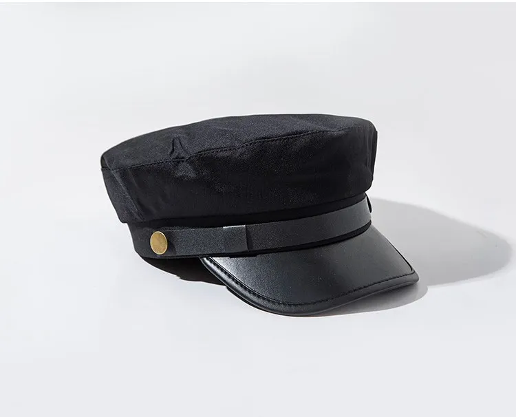 Английская винтажная женская темно-синяя шапка, осенняя зимняя теплая шапка, Черная женская остроконечная шапка s, женские шапки, шапка женская - Цвет: Черный