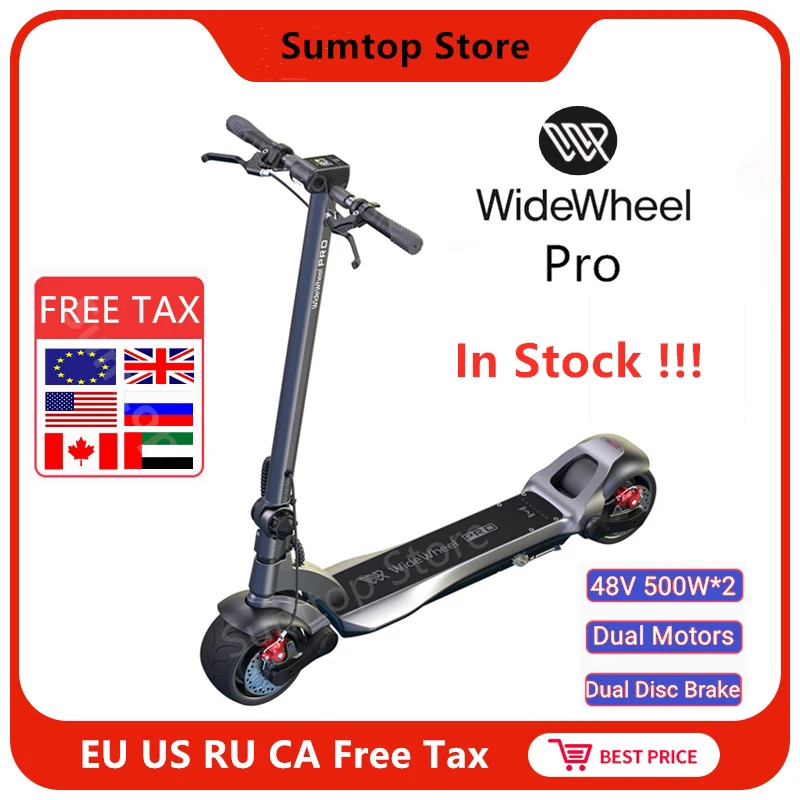 2020 Mercane WideWheel Pro 48 в 500 Вт/1000 Вт Kickscooter умный электрический скутер - Цена: 79 650,71 руб.