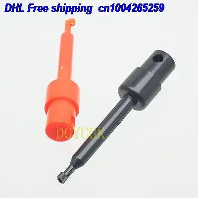 

DHL 20pcs 10set connector Dual hook clip Multimeter Lead Wire Probe Test Red & Black OSC connector 22-ct