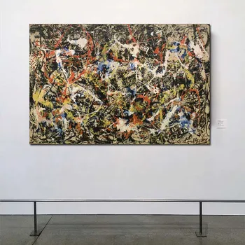

Wallpaper Jackson Pollock Canvas Painting Print Living Room Home Decoration Modern Wall Art Oil Painting Posters Pictures Frame