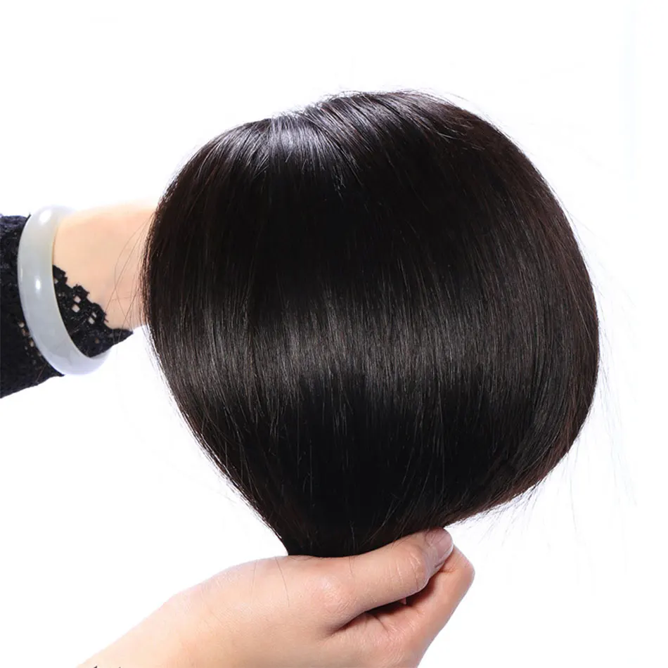 Перуанские Волосы Remy прямо вверх косы настоящие человеческие волосы пучки с закрытием с волосами младенца Zing шелковистые волосы для