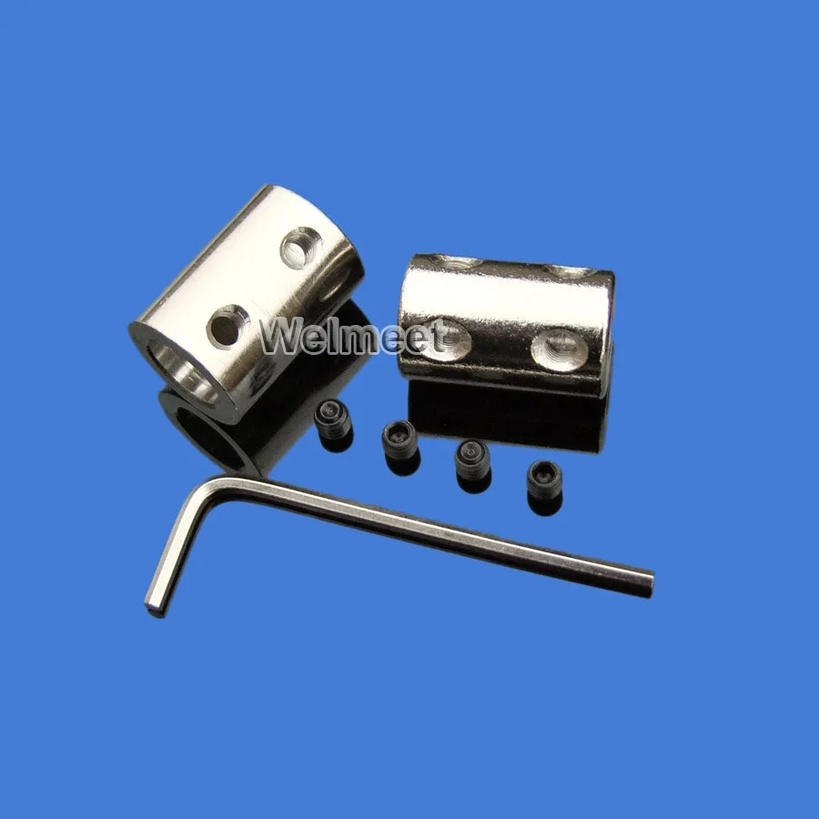 

1pcs 4mm/5mm/6mm/8mm/10mm Rigid Shaft Coupling Coupler Motor Connector Sleeve #45 Steel