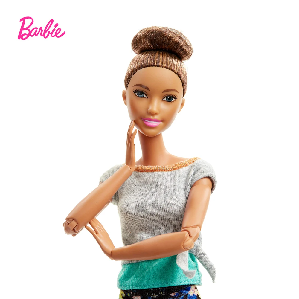 Muñeca Barbie hecha mover Original Morena Updo flexible gama de movimiento creatividad 