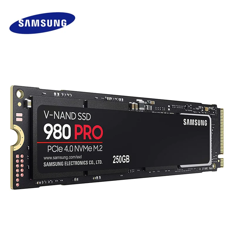 Samsung-disco de Estado Sólido Interno Ssd M.2 250gb 500gb 1tb 2tb 980 Pro m2 2280 Pcie Gen 4.0x4 Nvme 1.3c 250 500 Mz-v8v250b - Imagem 3