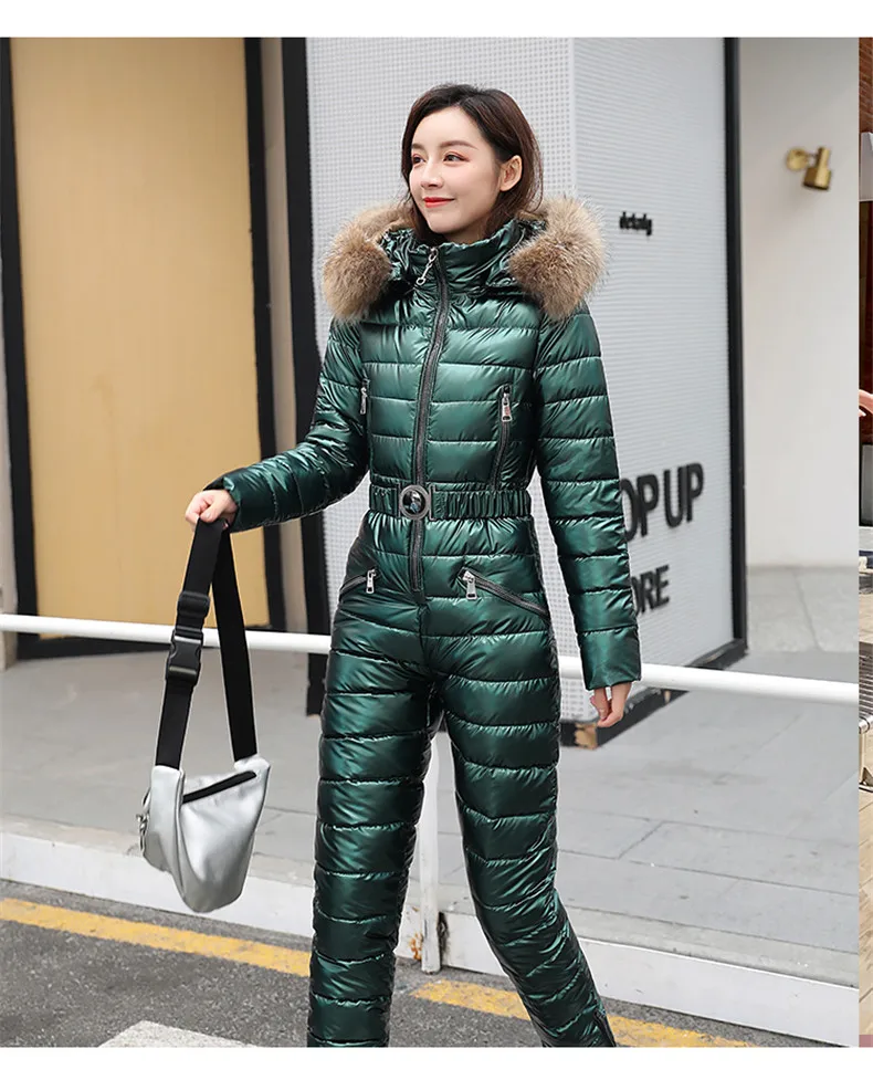 Extra Warm Parka Jumpsuit for Women-6