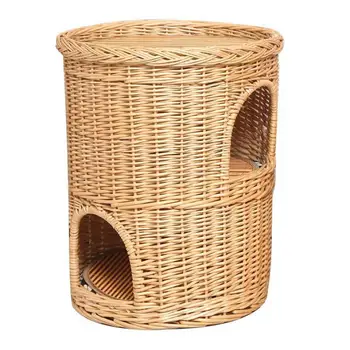 

Cat nest rattan cat villa cat house four seasons universal can wash and wash two layers of cat nest summer pet supplies willow