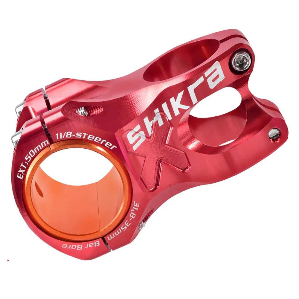 SHIKRA, руль для горного велосипеда, короткий, 31,8*50 мм, 0 градусов, MTB, легкий и прочный
