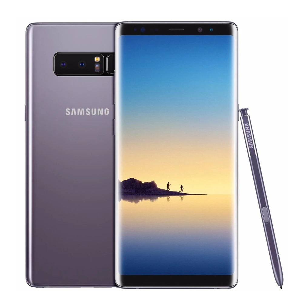 Samsung Galaxy Note8 Duos N950FD Note 8, разблокированный телефон 4G LTE, четыре ядра, 6,3 дюймов, две sim-карты, 12 МП, 6 ГБ и 64 ГБ, отпечаток пальца