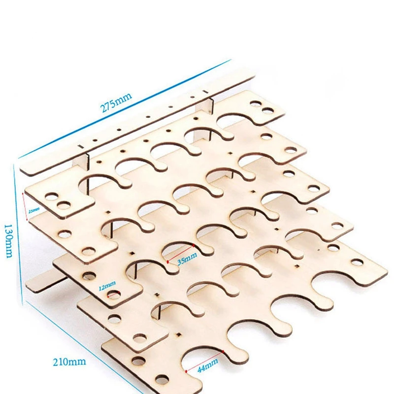 DIY деревянная стойка для краски стенд краска ing контейнер с чернилами держатель для хранения Органайзер пигментная полка картины кронштейн кисти диафрагма 44 мм/3