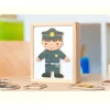 Baby Kids Toys Wooden Bear/Profession Suit Changing Clothes Magnetic Puzzles Set 6 Clothes Jigsaw Box Educational Children 6
