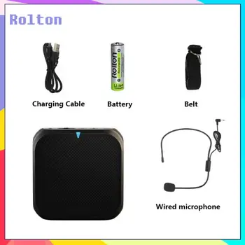 

Rolton K400 Portable Voice Amplifier Megaphone Booster With Wired Microphone Loudspeaker Speaker FM Radio MP3 Teacher Training