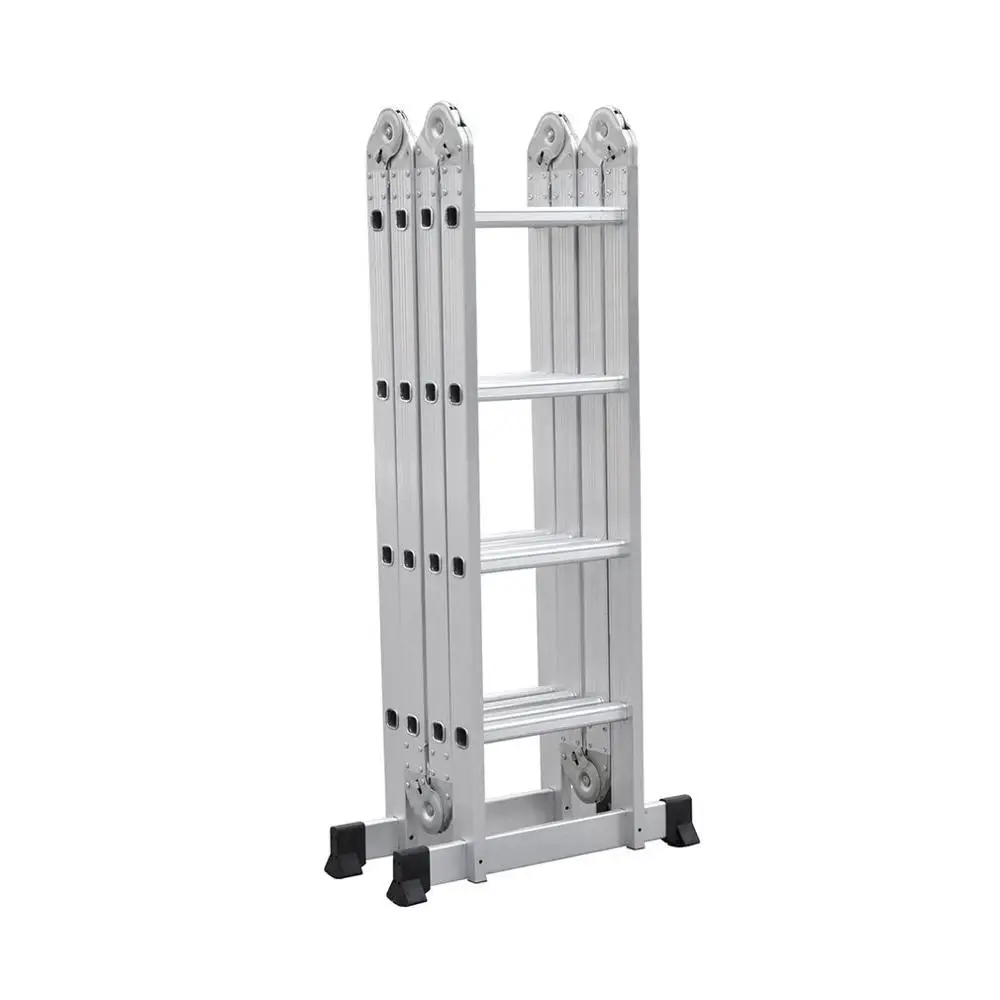 

New 15.5FT Step Platform Multi Purpose All-Rustproof Aluminum Alloy Folding Scaffold Step Ladder for Commercial Use And DIY