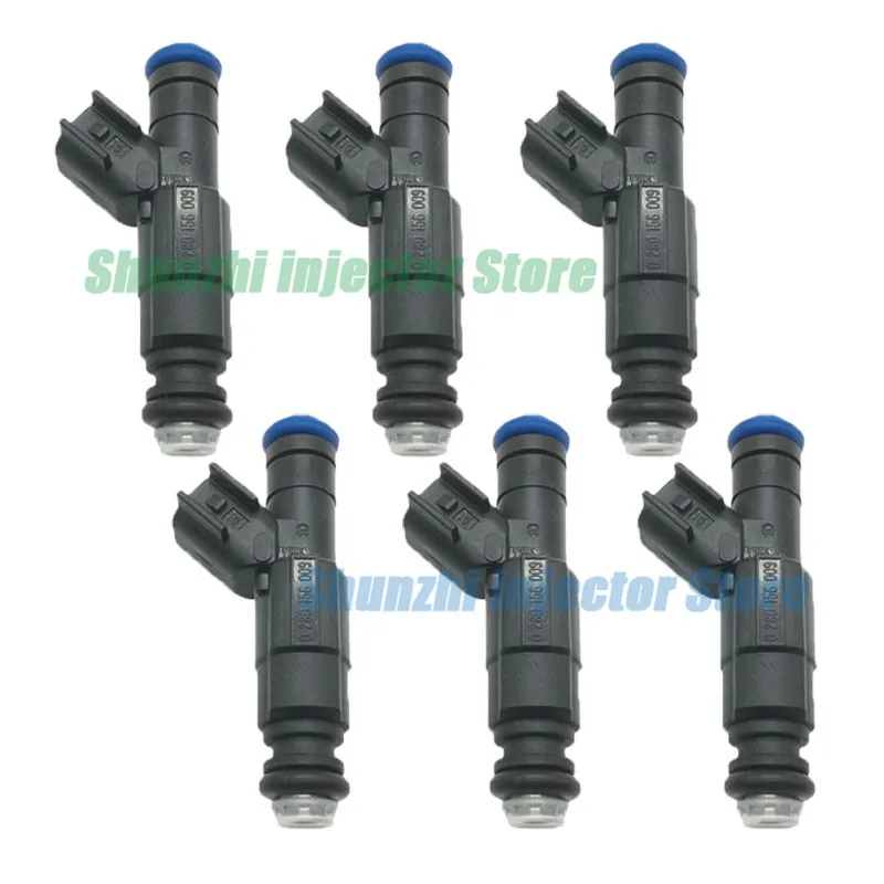6 шт. Топливная форсунка для 2000-2007 Fford MONDEO S-Max Mmazda FAMILIA PREMACY Vvolvo V70 C30 V50 0280156009/1S7G-DC