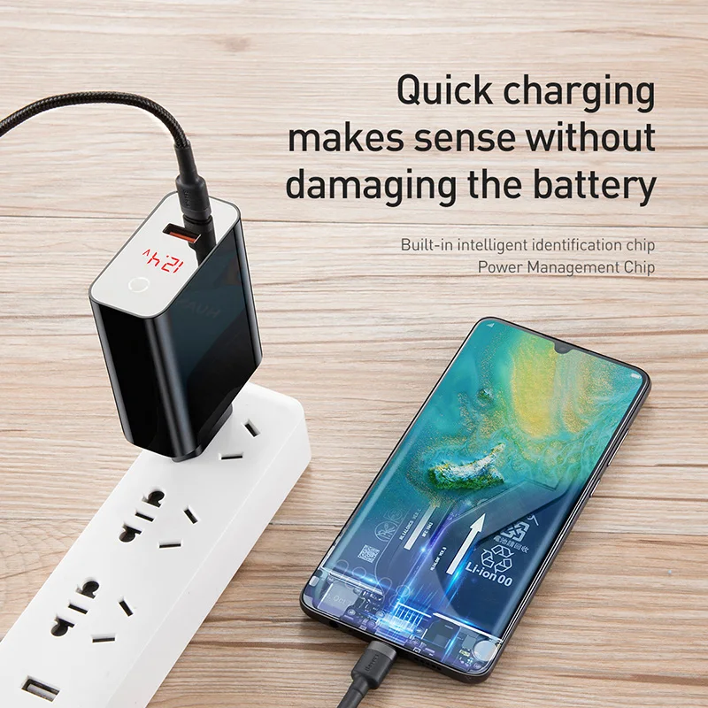 Baseus Quick Charge 4,0 3,0 USB зарядное устройство для iPhone 11 Pro Max samsung huawei мобильный телефон QC4.0 QC3.0 QC type C PD быстрое зарядное устройство