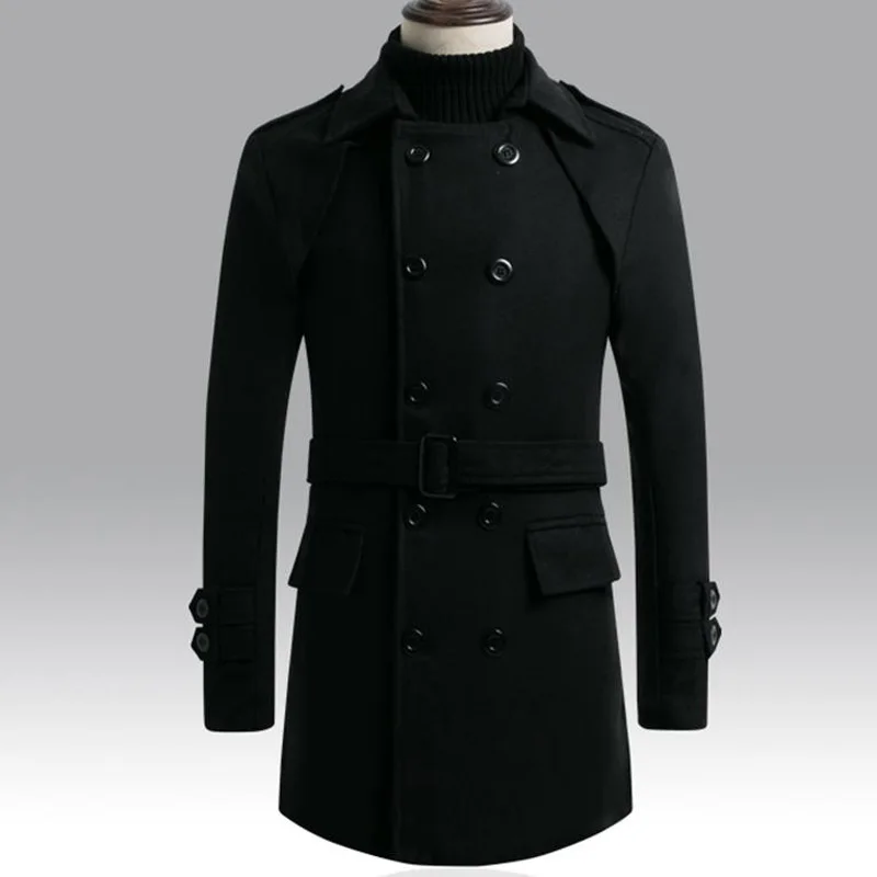 Купить Мужское Пальто Куртку Черное