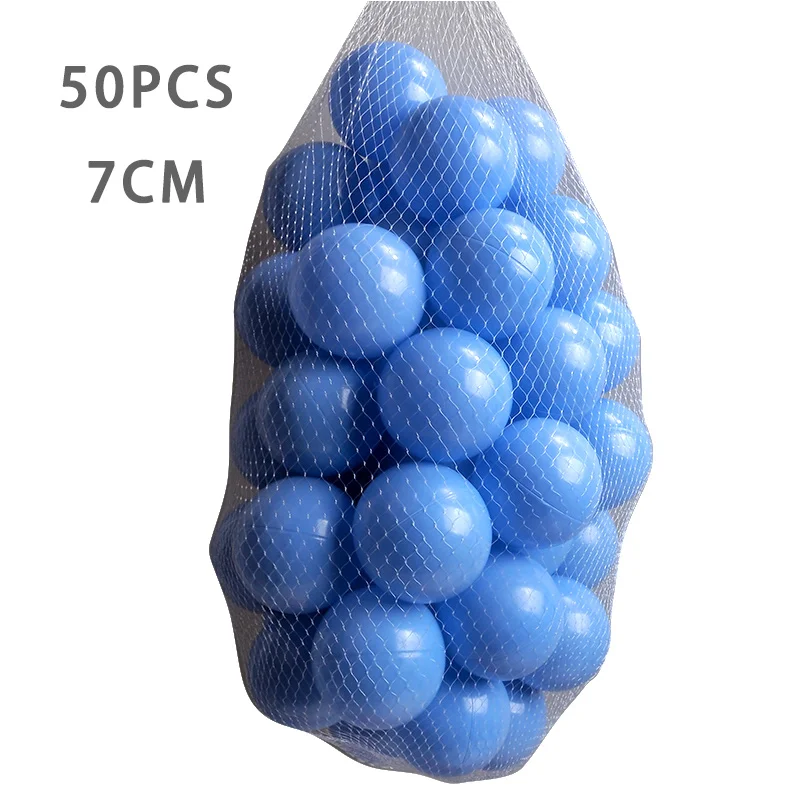 50 шт./лот экологически чистый мяч океан мяч яма для детей, для игры в ванной игрушка для плавания детский водный бассейн пляжный мяч мягкая игрушка из пластика диаметр 7 см - Цвет: WJ3709MKL