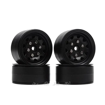 

4PCS SCX10 2.49 Inch Simulation Climbing Car Heavy Metal Lock Tire Wheel Hub for Wheel Rims Set for 1/10 RC TRX4 AXIAL 90046 D90