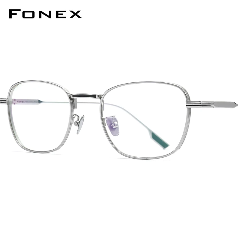 Очки FONEX в титановой оправе для мужчин и женщин винтажные очки кошачий глаз