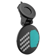 Feu de fenêtre arrière de voiture amusant EM01, Auto intelligent, contrôle par application, Bluetooth 5.0, affichage de panneau lumineux RGB, accessoires de voiture