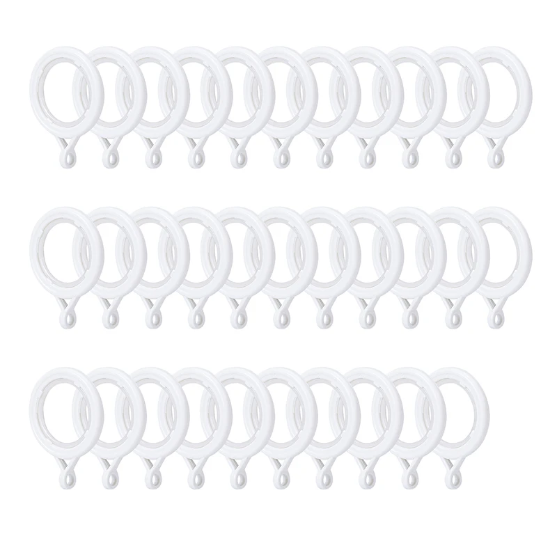 32Pieces Curtain Grommet Plastic Silence Sliding Roman Ring Inner Diameter 30/42mm Eyelet Rings Nanoscale Low Noise | Дом и сад