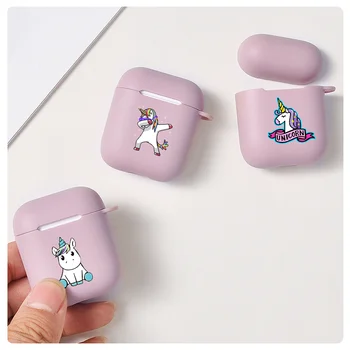 

Cute Unicorn Pattern Soft Silicone Case Protective Cover for Apple AirPods Bluetooth Earphone Case for Air Pods 2 Charging Box