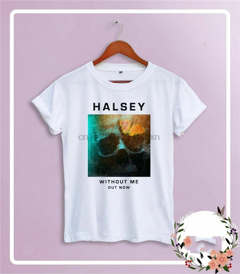Новая футболка Halsey без меня размер S-Xxl хлопок 3 цвета США Em1 с круглым вырезом |