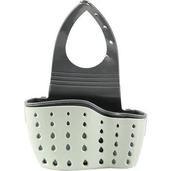 

Sink Storage Basket Double Layer Sink Hanging Bag Plastic Water Channel Water Draining Small Supplies Storage Shelf Storage Rack