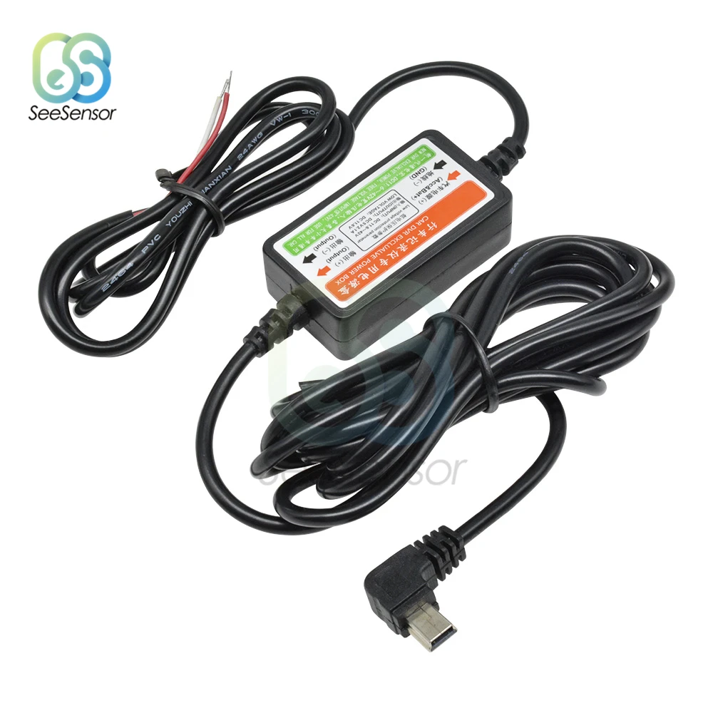 Кабель зарядного устройства Mini USB для автомобиля автомобильный видеорегистратор