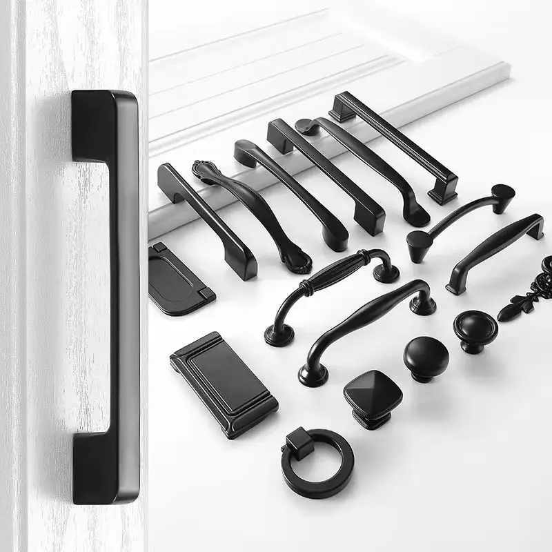 96-192MM Modern Cabinet Handles Solid Aluminum Alloy Door Knobs And Kitchen Cupboard Pulls Drawer Furniture Handle | Обустройство