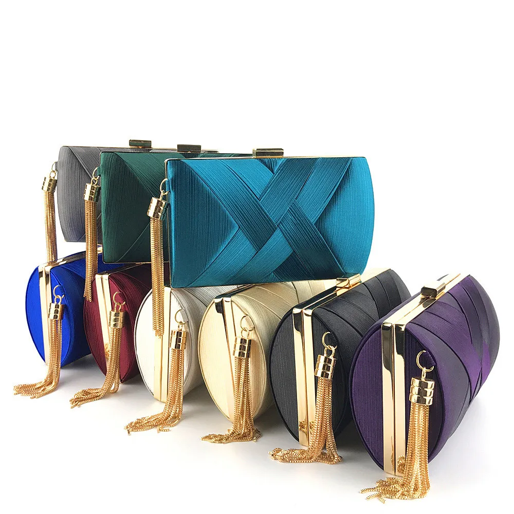 Handbags Luxury Designer Women Fashion Tassel Clutches Evening Bags Handbags Wedding Purse Minaudiere#YL5