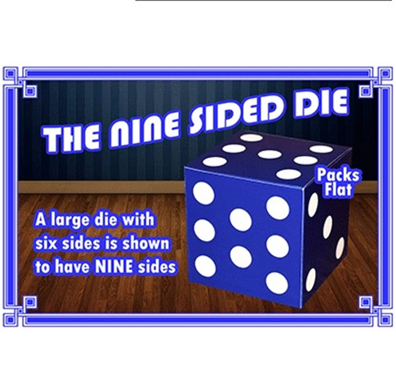 The Nine Sided Dice Magic Tricks Stage Close Up Props Gimmick Illusion Comedy Large Die have Nine Sides Magic