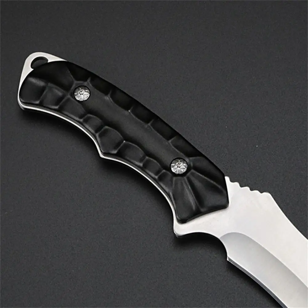 XUAN FENG, черная пластиковая ручка, кованый 440 стальной нож с фиксированным лезвием, 58HRC, нож для выживания на природе