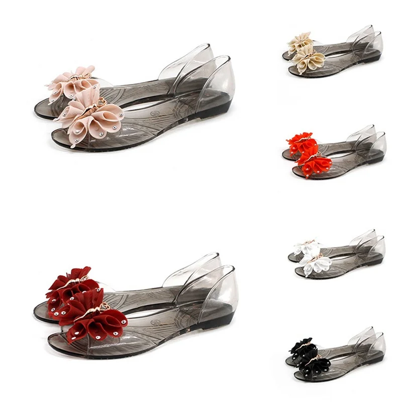 womens jelly flats
