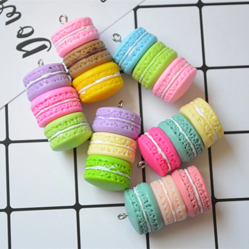 

1pcs 2x6cm Candy Color Macaron With Eye Pins Pendants Clay Material Mixed Color Earring Findings Charms DIY Jewelry Findings