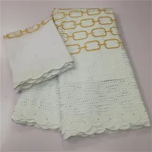 Африканская сухая кружевная ткань, высокое качество, хлопок, кружево, горячая Распродажа, швейцарская вуаль, кружевная ткань из Дубая, африканская ткань, 7 ярдов