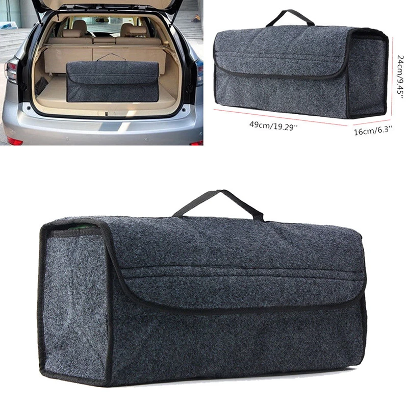 Portable Foldable Multipurpose Car Felt Cloth Folding Storage Box Organizer Case Auto Multi-use Tools organizer box Bags | Багаж и сумки