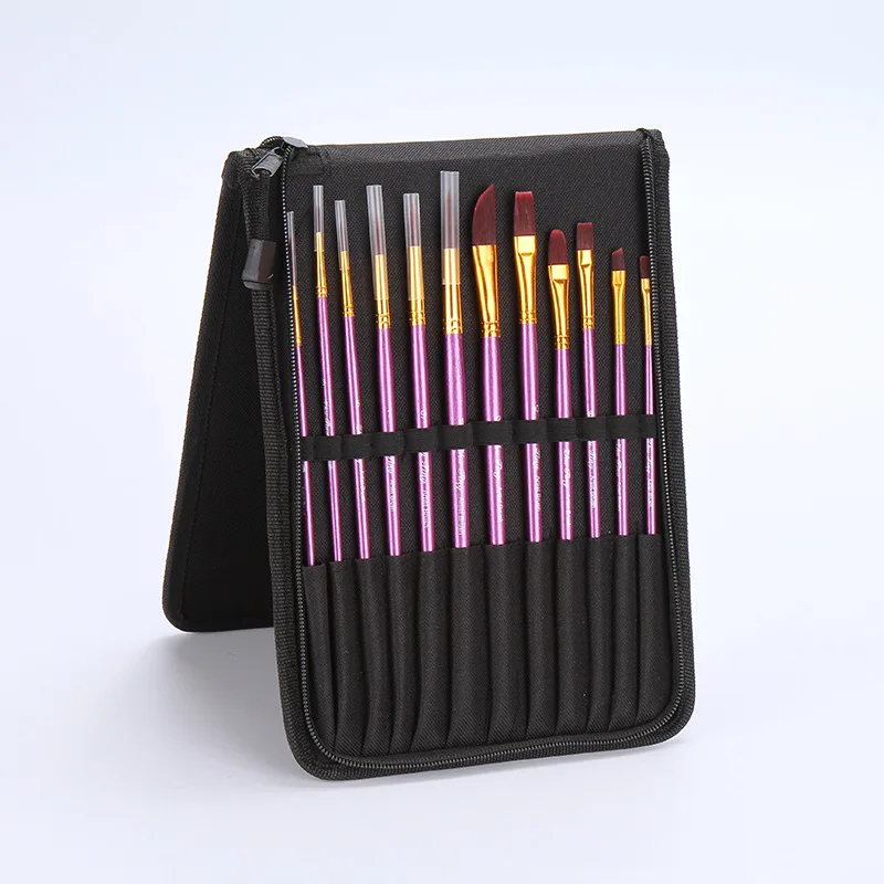 

Pack of 12 Multi-headed Combination Nylon Wool Pigment Propylene Brush Nylon Wool Watercolor Pens Set