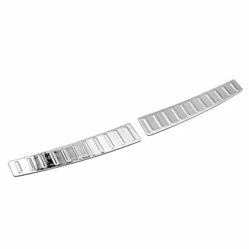 

Car Bumper Protector Cover Auto Stainless Steel Silver Anti-scratch Door Hole