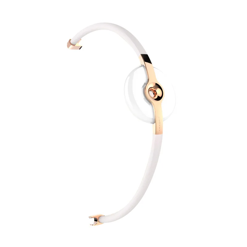 Xiaomi AMAZFIT Moonbeam спортивный умный Браслет для сна, калорий, фитнес-трекер, модный ремешок, водонепроницаемый, керамический, Беспроводная зарядка - Цвет: Gold