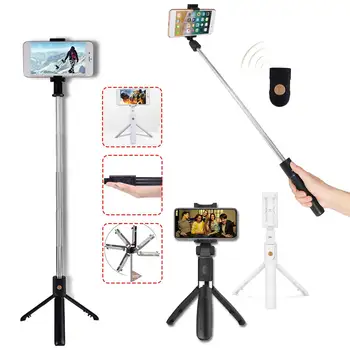 

Wireless bluetooth Selfie Stick Tripod Stand Extendable Remote Shutter Phone Mount Monopod Tripod For iPhone For Xiaomi
