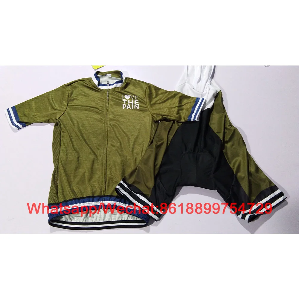 Bike Jersey Short Sleeve Green Summer Men Aero Cycling Shirts Tops Sear Bicycle Maillot Ropa Ciclismo Hombre Verano Make In USA
