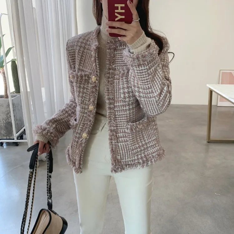 

South Korea Elegant Graceful Retro Jacket Slim Fit Slimming Casual Versatile Short Tops