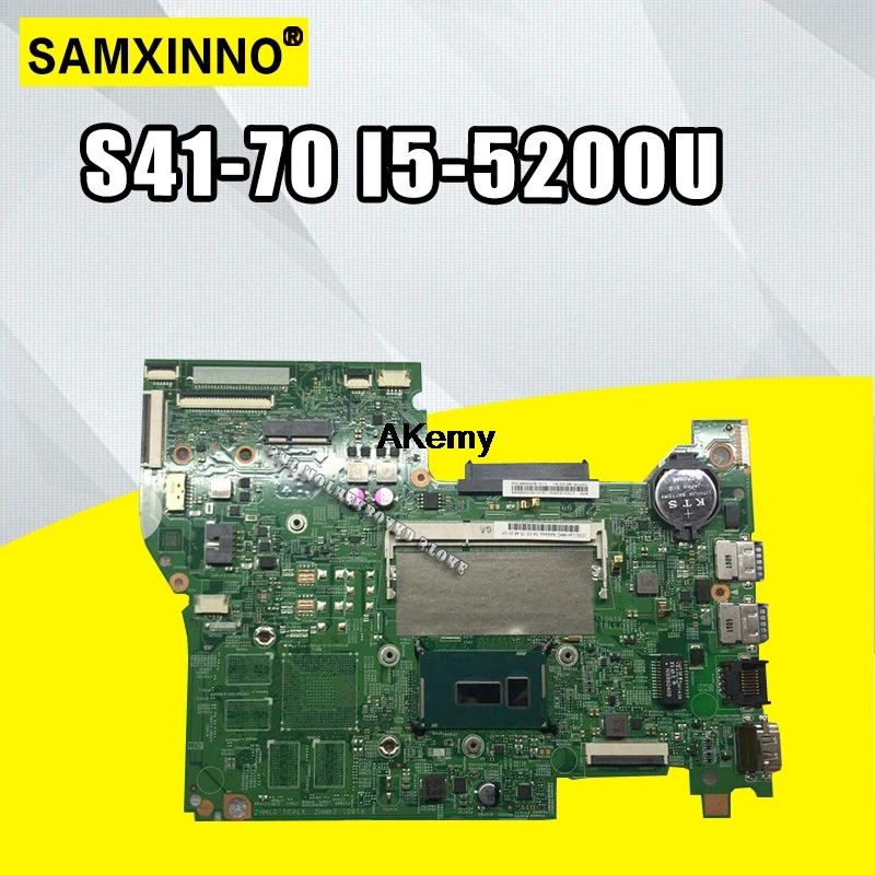 

Genuine High quality New For Lenovo S41-70 Laptop Motherboard FRU:5B20H91095 SR23Y I5-5200U DDR3L 100% Fully Tested