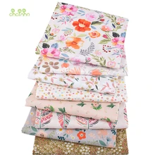 Chainho, 8 шт./партия, новая Цветочная серия, печать твиловая, хлопковая ткань, Лоскутная Ткань для DIY шитья ребенка и ребенка материал, 40x50 см