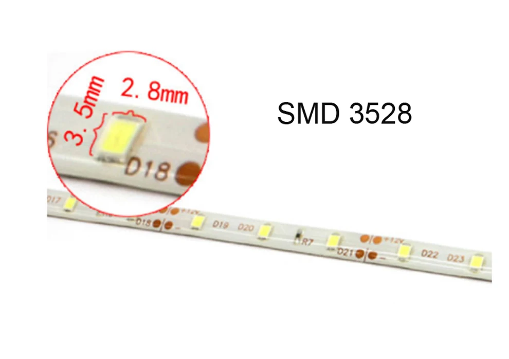 IP65 Водонепроницаемый 5 м 60 светодиодный/м smd 3528 Светодиодные ленты Свет 12 v лента холодный белый теплый белый красные, синие зеленый