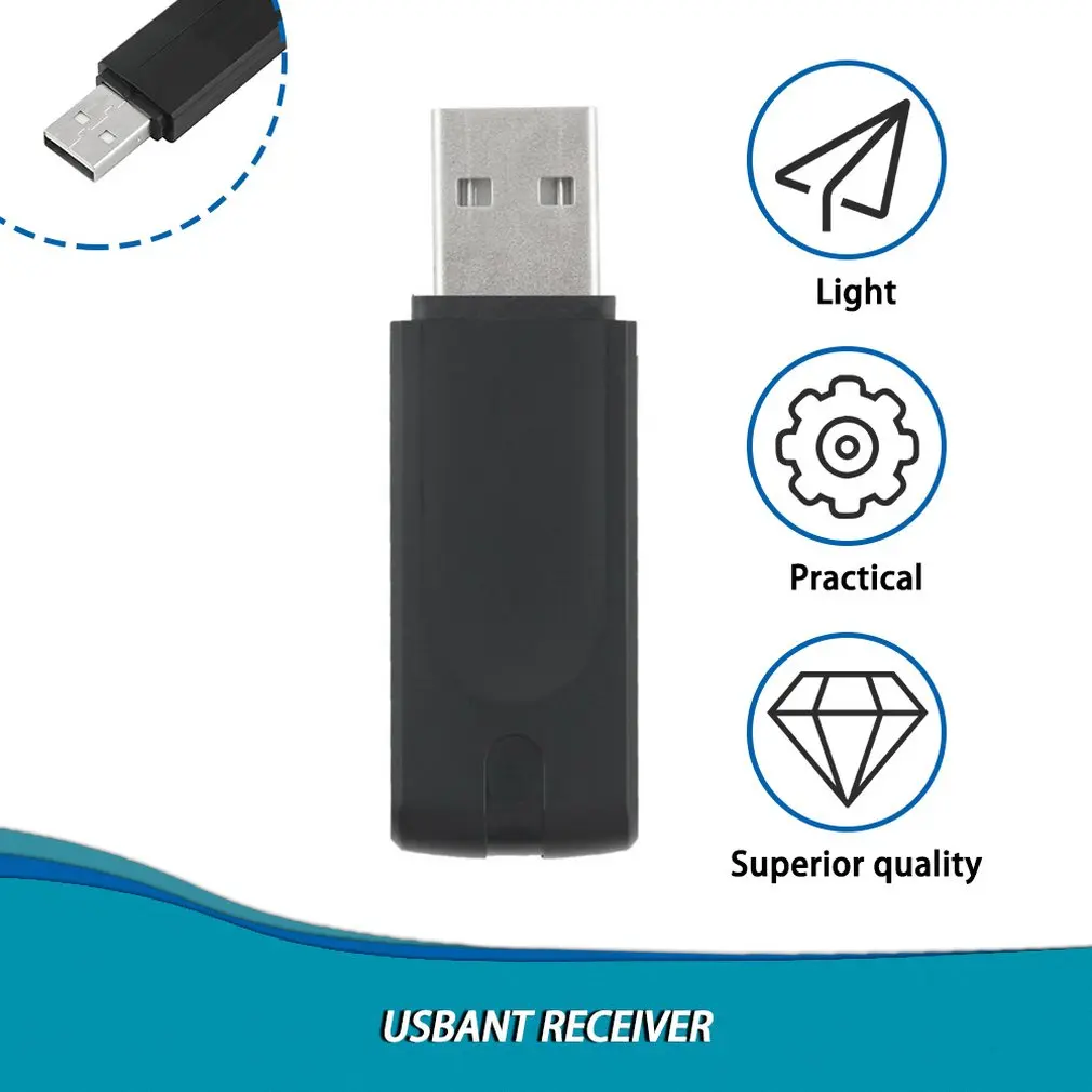 Приемник передатчика ANT+ USB совместим с Garmin велосипедный компьютер цикл USB флэшка ANT Bluetooth Датчик частоты вращения