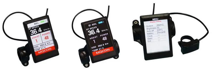 Controlador do Motor Display do Velocímetro e com Adaptador Bluetooth para Bicicleta Sabvoton Color h6 Svmc72150 Tft 15 color display do velocímetro e com adaptador bluetooth para bicicleta